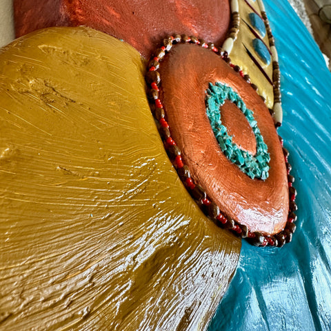 American Chief Concho Turquoise Feather - BThunder 
