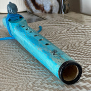 Carved Dolphin A Minor 432Hz Pentatonic an Allan Madahbee Native American Flute - BThunder 