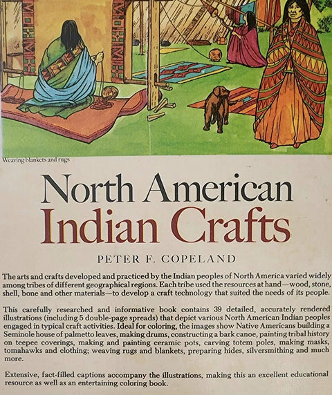 North American Indian Crafts- Dover Coloring Book - BThunder 